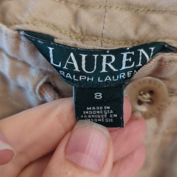 EUC Lauren Ralph Lauren Linen Joggers, 8 - Picture 4 of 6